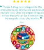 Melissa & Doug Shape Sorting Clock - Wooden Educational Toy - Image 7