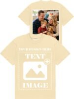 Custom T Shirts, Personalized Your Own Crewneck Tee Shirt, Customized Design Image/Text/Photo Cotton Men Women - Image 2