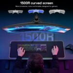 KOORUI 34 Inch 240Hz Ultrawide Curved Gaming Monitor, UWQHD 3440×1440, 1500R, HDR400, PIP/PBP,90% DIC-P3, Adaptive Sync, HDMI 2.1/DP 1.4, Tilt/Swivel/Height Adjustable, VESA for PC Gaming, Work & Play - Image 5