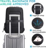BANGE Business Smart Backpack Waterproof fit 15.6 Inch Laptop Backpack with USB Charging Port,Travel Durable Backpack - Image 4