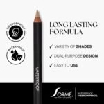 Sorme Natural Definitive Waterproof Eyebrow Pencil 0.04 oz | Smudgeproof Soft Blonde Eye Brow Pencil | Dual Purpose Brow Pencil and Brush Combo | High Definition Waterproof Eyebrow Makeup - Image 5