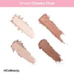 MCoBeauty Ultra Luxe Eyeshadow Quad - Cheeky Chat | Pink Nude Shimmer & Matte Eye Shadow Palette, Blendable, Buildable, Compact with Mirror, Vegan & Cruelty Free - Image 6