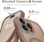 CAPRARO for iPhone 16 Pro Case for Women Girls, Upgraded [Full Camera Protection] [Compatible with MagSafe] Cute Wave Translucent Matte Phone Case for iPhone 16 Pro, Brown - Image 8