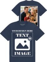 Custom T Shirts, Personalized Your Own Crewneck Tee Shirt, Customized Design Image/Text/Photo Cotton Men Women - Image 2