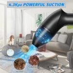 Hayousui 4.3Kpa Keyboard Vacuum Cleaner Mini：Handheld Computer Vacuum Cordless for Car Laptop Sewing Machine Portable Keyboard Vac USB Desk Crumbs Dust Cleaners - Image 3