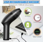 Hayousui 4.3Kpa Keyboard Vacuum Cleaner Mini：Handheld Computer Vacuum Cordless for Car Laptop Sewing Machine Portable Keyboard Vac USB Desk Crumbs Dust Cleaners - Image 6