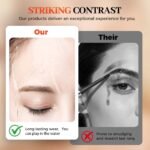 2 Pcs Microblading Eyebrow Pencils for Women, Waterproof 4 Tip Eyebrow Pen (Black) - Image 5