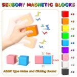 Apluses 54 PCS Magnetic Blocks, Magnetic Building Blocks for Toddlers 3+, Montessori Toys, Magnet Cubes, Preschool STEM Educational Sensory Magnet Toys for Kids Ages 3-5 Year Old Boys and Girls - Image 3