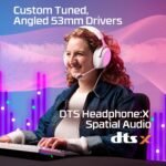 HyperX Cloud III – Wired Gaming Headset, PC, PS5, Xbox Series X|S, Angled 53mm Drivers, Memory Foam, Durable Frame, Ultra-Clear 10mm Mic, USB-C, USB-A, 3.5mm – Pink - Image 8
