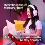 HyperX Cloud III – Wired Gaming Headset, PC, PS5, Xbox Series X|S, Angled 53mm Drivers, Memory Foam, Durable Frame, Ultra-Clear 10mm Mic, USB-C, USB-A, 3.5mm – Pink - Image 9