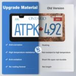 QUANQIUFEI 2 Pack License Plate Frames, Stainless Steel Car License Plate Cover Car Accessories with Screw Caps (Black) - Image 4