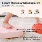 Tiny Land Stepping Stones for Kids, 5pcs Non-Slip Balance Toddler Toys | Sensory Stepping Stones for Toddlers 3-5 to Promote Balance, Coordination, and Active Play Skills Indoors or Outdoors - Image 4