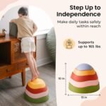 Tiny Land Stepping Stones for Kids, 5pcs Non-Slip Balance Toddler Toys | Sensory Stepping Stones for Toddlers 3-5 to Promote Balance, Coordination, and Active Play Skills Indoors or Outdoors - Image 7