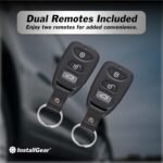 InstallGear Keyless Entry System with Two 3-Button Remotes and 4 Door Actuators - Central Locking System for Car, Auto, Truck - Power Lock Kit - Image 5