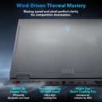 Thunderobot Radiant 16 5060 Gaming Laptop, 16" QHD+ 300Hz 2.5K Display, Core i7-14650HX, NVIDIA GeForce RTX 5060, 16GB DDR5 RAM, 512GB SSD, RGB Backlit Keyboard, Wi-Fi 6, Win11 Home - Image 5