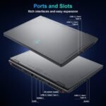 Thunderobot Radiant 16 5060 Gaming Laptop, 16" QHD+ 300Hz 2.5K Display, Core i7-14650HX, NVIDIA GeForce RTX 5060, 16GB DDR5 RAM, 512GB SSD, RGB Backlit Keyboard, Wi-Fi 6, Win11 Home - Image 7
