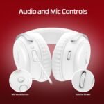 HyperX Cloud III – Wired Gaming Headset, PC, PS5, Xbox Series X|S, Angled 53mm Drivers, Memory Foam, Durable Frame, Ultra-Clear 10mm Mic, USB-C, USB-A, 3.5mm – White - Image 6