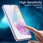 JETech Screen Protector for Samsung Galaxy A35 5G 6.6-Inch, 9H Tempered Glass Film, Anti-Scratch, HD Clear, 3-Pack - Image 5