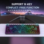 Snpurdiri 65% Wired Gaming Keyboard, 68 Keys RGB Backlit Ultra-Compact Small Gaming Keyboard, for PC/Mac Gamer, Typist, Travel, Easy to Carry on Business Trip Black - Image 7