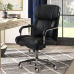 La-Z-Boy Sutherland Ergonomic Faux Leather Swivel Computer and Desk Chair, Black (CHR10048A) - Image 3