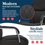 La-Z-Boy Sutherland Ergonomic Faux Leather Swivel Computer and Desk Chair, Black (CHR10048A) - Image 6