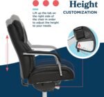 La-Z-Boy Sutherland Ergonomic Faux Leather Swivel Computer and Desk Chair, Black (CHR10048A) - Image 9