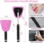 17pcs Car Cleaning Kit, Pink Car Interior Detailing Kit with High Power Handheld Vacuum, Detailing Brush Set, Windshield Cleaner, Cleaning Gel, Complete Auto Accessories for Women Gift - Image 5