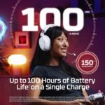 HyperX Cloud Flight 2 – Wireless Gaming Headset, Customizable RGB Lighting with Removable Earcup Plates, up to 100 Hours of Battery Life, 2.4GHz & Bluetooth, Multi-Platform Compatibility - White - Image 3