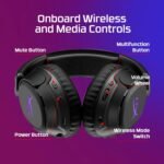 HyperX Cloud Flight 2 – Wireless Gaming Headset, Customizable RGB Lighting with Removable Earcup Plates, up to 100 Hours of Battery Life, 2.4GHz & Bluetooth, Multi-Platform Compatibility - White - Image 7