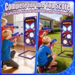 Shooting Toy Set with Hero-Style Target & 2 Cool Air Pump Launcher,Indoor Outdoor Kids Toy,Action Shooting Games,Boys Toys Age 3 4 5 6 7 8 9 10 11 12, Holiday Presents for Boy - Image 7