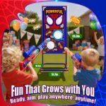 Shooting Toy Set with Hero-Style Target & 2 Cool Air Pump Launcher,Indoor Outdoor Kids Toy,Action Shooting Games,Boys Toys Age 3 4 5 6 7 8 9 10 11 12, Holiday Presents for Boy - Image 8