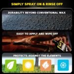Meguiar's Ultimate Liquid Wax, Improved Liquid Car Wax Formula for Durable Protection that Shines, Premium Towel and Applicator Pad Car Accessories Included, 16 Oz Bottle - Image 5