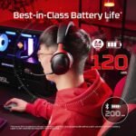 HyperX Cloud III S – Wireless Gaming Headset for Multi-Platform, 2.4GHz, Bluetooth, Battery Life up to 120 Hours 2.4GHz / 200 Hours Bluetooth, 53mm Angled Drivers, Detachable Mic – Black - Image 3