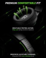 AOC Wireless Gaming Headset for Xbox Series X|S & Xbox One, Up to 75H Battery, Bluetooth 5.4 & 2.4GHz, 50mm Driver, Noise Canceling Mic, Gaming Headphones for PC, PS5, Switch, Black - Image 7