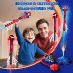 Spider Rocket Launcher for Kids, 4 Rockets with Web Air Pump, Stomping Launch Toys, Outdoor Spider Toys Gifts for 3-10 Year Old Boys & Girls - Image 8