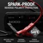 NOCO Boost X GBX155: 4250A UltraSafe Jump Starter – 12V Lithium Battery Booster Pack, Portable Jump Box, Power Bank & Jumper Cables - for 10.0L Gas and 8.0L Diesel Engines - Image 5