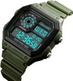 PASOY Men's Digital Sport Watch Dual Time Stopwatch Countdown Timer | Dual time/alarm/stopwatch/countdown/EL backlight/sporty style for gym/travel/outdoor use and light swimming - Image 3