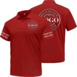 Custom Polo Shirts for Men Women Design Your Own Text Logo Image Personalized Embroidered Print Golf Work Shirts - Image 2