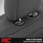 Rough Country Neoprene Front & Rear Seat Covers for Ford F-150, Lightning, F-250 & F-350 (2015-2026) Crew Cab w/Front Bucket Seats & Rear 60/40 Split - Image 7