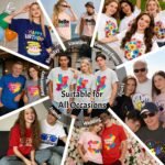 Personalized Custom T Shirts | Heavyweight Cotton Tees Men Women | Upload Photo Text Logo for Family Reunion Gifts - Image 3