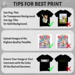 Personalized Custom T Shirts | Heavyweight Cotton Tees Men Women | Upload Photo Text Logo for Family Reunion Gifts - Image 6