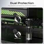 acer GPU Support Bracket, GPU Stand with Magnet Non-Slip Base, (S, 25-50mm) | Adjustable Graphics Card Holder, Video Card Sag Holder Bracket Fits Most Cases, Tool-Free GPU Brace - Image 3