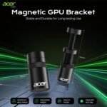 acer GPU Support Bracket, GPU Stand with Magnet Non-Slip Base, (S, 25-50mm) | Adjustable Graphics Card Holder, Video Card Sag Holder Bracket Fits Most Cases, Tool-Free GPU Brace - Image 4