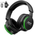 AOC Wireless Gaming Headset for Xbox Series X|S & Xbox One, Up to 75H Battery, Bluetooth 5.4 & 2.4GHz, 50mm Driver, Noise Canceling Mic, Gaming Headphones for PC, PS5, Switch, Black - Image 2