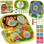Animal Bean Bag Toss Game Toy Outdoor Toss Game, Family Party Party Supplies for Kids, Gift for Boys Birthday or Christmas for Toddlers Ages 3 4 5 6 Year Old - Image 2