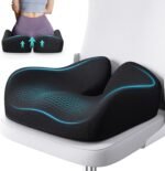 Benazcap Memory Foam Seat Cushion for Office Chair, Ergonomic Chair Cushions for Tailbone Pain Relief, Sciatica & Back Support, Office Chair Cushion & Car Seat Cushion - Image 2