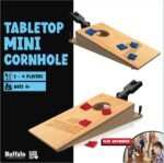 Buffalo Games Tabletop Mini Cornhole Game - Multicolor, 2-4 Players - Portable Dexterity for Mini Games - Competitive Bean Bag Toss Match for Family & Adults - Easy Setup & Fast Play for Tabletop Fun - Image 2