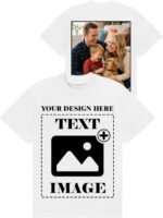 Custom T Shirts, Personalized Your Own Crewneck Tee Shirt, Customized Design Image/Text/Photo Cotton Men Women - Image 2