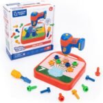 Educational Insights Design & Drill ABCs & 123s - Building Construction Toys for Toddlers, Kids Tool Set with Drill Toy, Preschool Learning Activities, Toddler STEM Toys for 3+ Year Old - Image 2