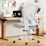 Ergonomic Office Chair, Comfy Mesh Office Desk Chair, Grey | Adjustable Lumbar Support, Flip-up Armrests, Rocking Function, Comfy Mesh, Home Office - Image 2